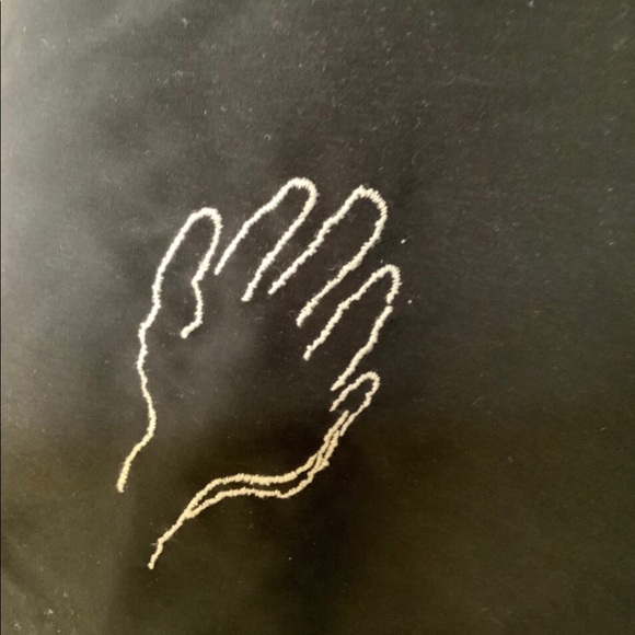 Vintage black Random embroidered oversized shirt - Picture 2 of 4